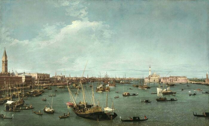 Бассейн Сан-Марко, Венеция, Каналетто, ок. 1738 года. \ Фото: alaintruong.com.