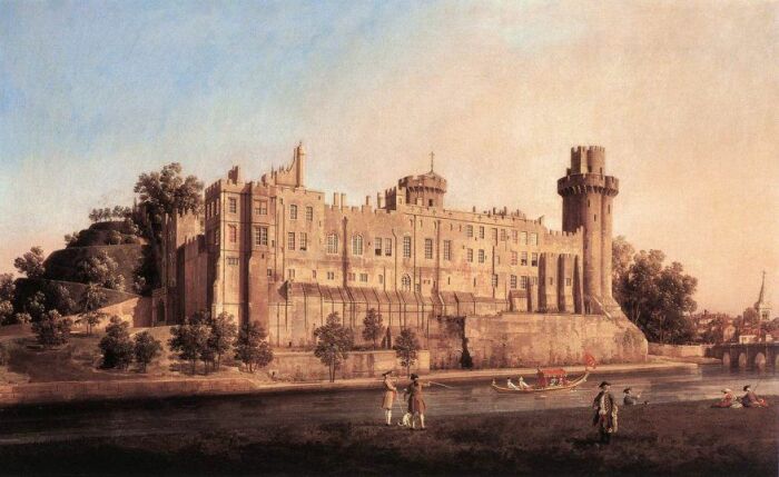Уорикский замок, Каналетто, 1748 год. \ Фото: pinterest.com.