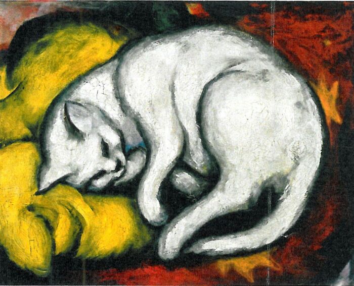Марк Франц – Белый кот. \ Фото: pinterest.cl.