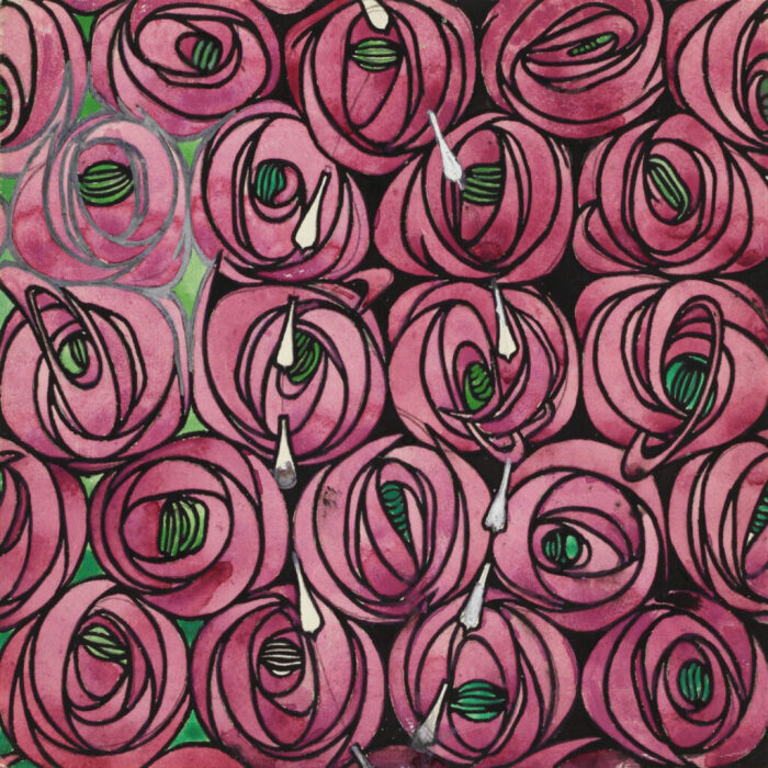 Дизайн текстиля: Роза и слеза Чарльза Ренни Макинтоша, 1915-28 годы. \ Фото: myddoa.com.