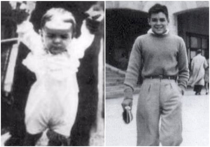 Слева направо: Че Гевара в возрасте одного года, 1929 год. \ Эрнесто Гевара в Мар-дель-Плата (Аргентина), 1943 год.