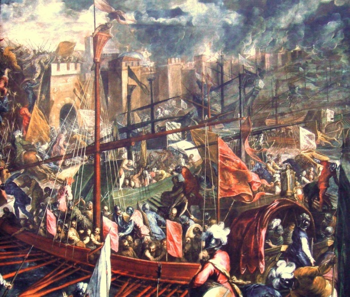 Взятие Константинополя, Якопо Пальма Младший, cередина 1587 года. \ Фото: weebly.com.