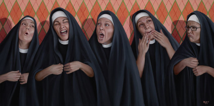 Был священник, раввин и монахиня. Автор: Christina Ramos.