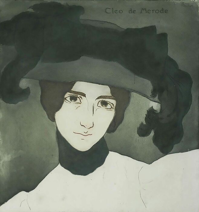 Портрет Клео де Мерод, Альфредо Мюллер, 1903 год. \ Фото: pinterest.ru.
