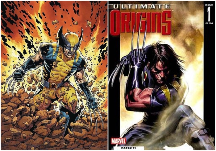 Слева направо: Росомаха на варианте обложки комикса Return of Wolverine #1 (Сентябрь, 2018 года), художники Стивен МакНивен и Лаура Мартин. \ Ultimate: Росомаха.