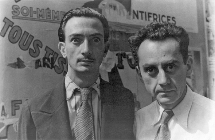 Портрет Ман Рея и Сальвадора Дали в Париже (16 июня 1934 года). \ Фото: wikipedia.org.