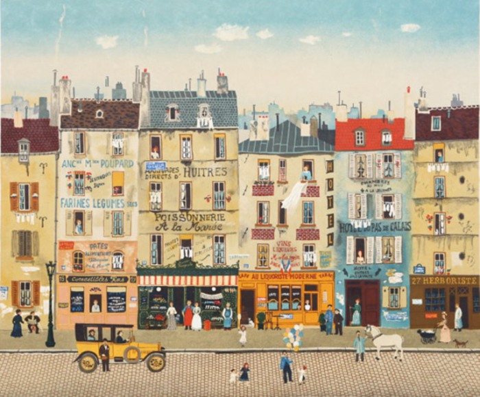 Париж, уличная сцена. Автор: Michel Delacroix.