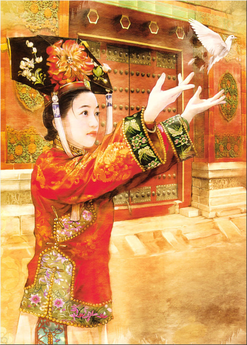 Традиционный китайский стиль в работах тайваньской художницы Дер Джен (Der Jen).