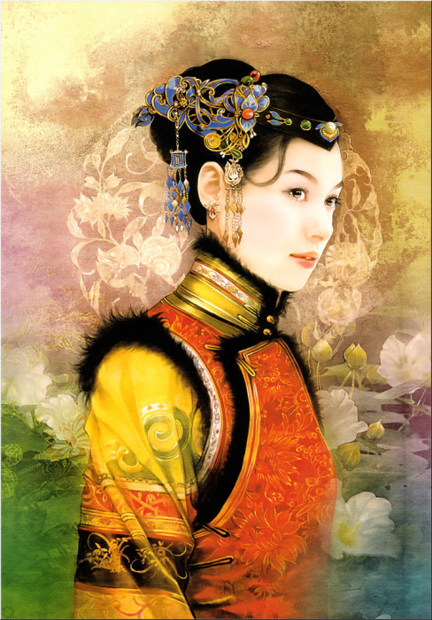 Роскошные портреты китаянок в работах тайваньской художницы Дер Джен (Der Jen).
