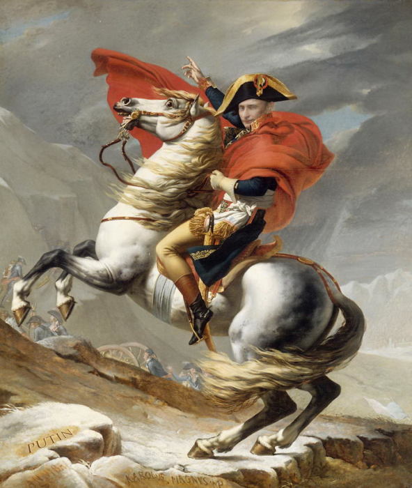 Наполеон на перевале Сен-Бернар. Автор: Designcrowd.