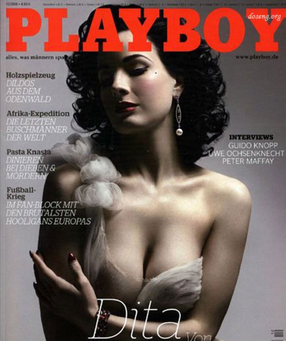 Dita Von Teese издание Playboy.