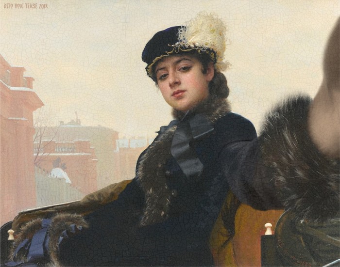 Портрет неизвестной женщины. Художник: Иван Крамской, 1883 год. Автор: Dito Von Tease.