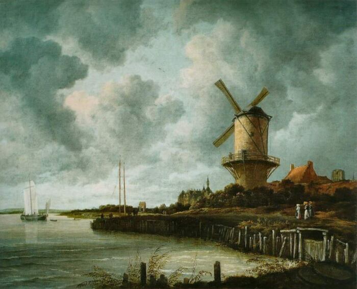 Ветряная мельница Вейк-бий-Дуурстеде, Якоб Исакс ван Рёйсдал, 1668-1670 гг. \ Фото: wipplay.com.