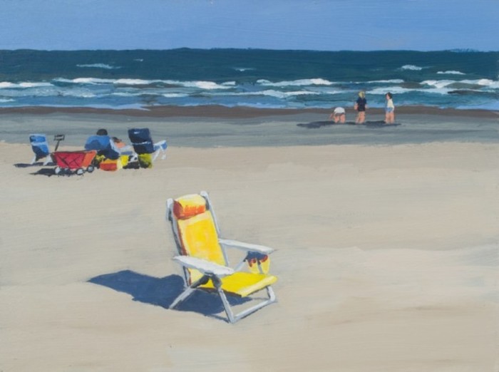 Жёлтое пляжное кресло. Автор: Eddie Schrieffer.