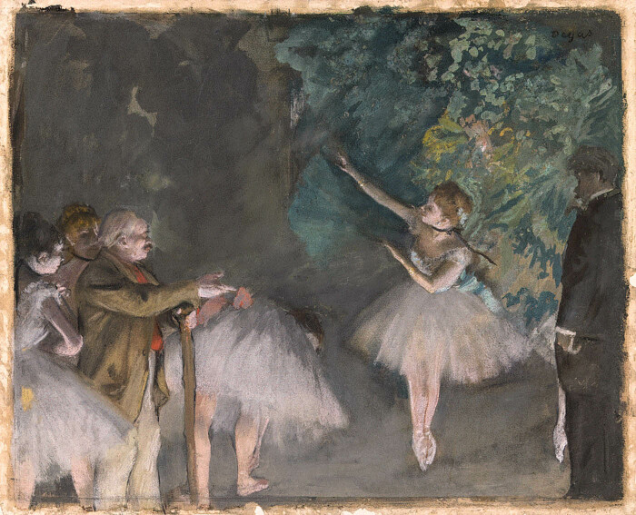 Репетиция балета, гуашь и пастель поверх монотипии на бумаге, Эдгар Дега, 1875-76 гг. \ Фото: commons.wikimedia.org.