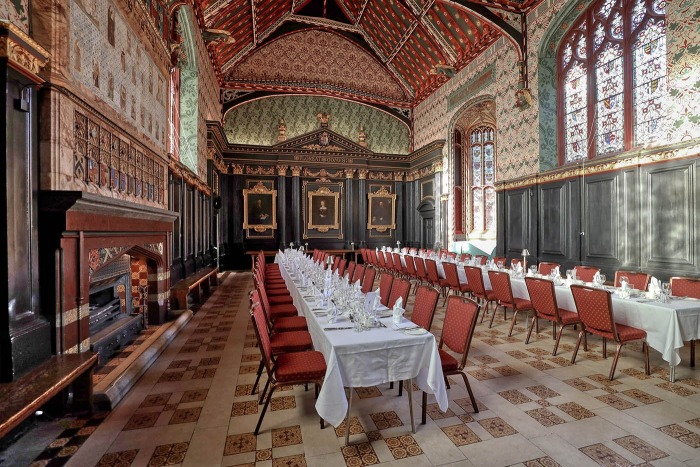 Старый зал в Королевском колледже, Кембридж. \ Фото: queens.cam.ac.uk.