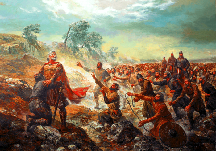 Битва при Клейдионе, решительная победа над болгарами при византийском императоре Василии II. \ Фото: samxedro-istoria.blogspot.com.