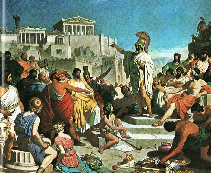 Выступление Перикла перед афинскими гражданами. \ Фото: google.com.