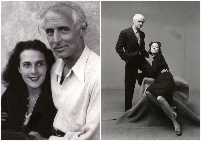 Слева направо: Макс Эрнст и Доротея Таннинг. \ Макс Эрнст и Доротея Таннинг, 1942, фотография Ирвина Пенна.
