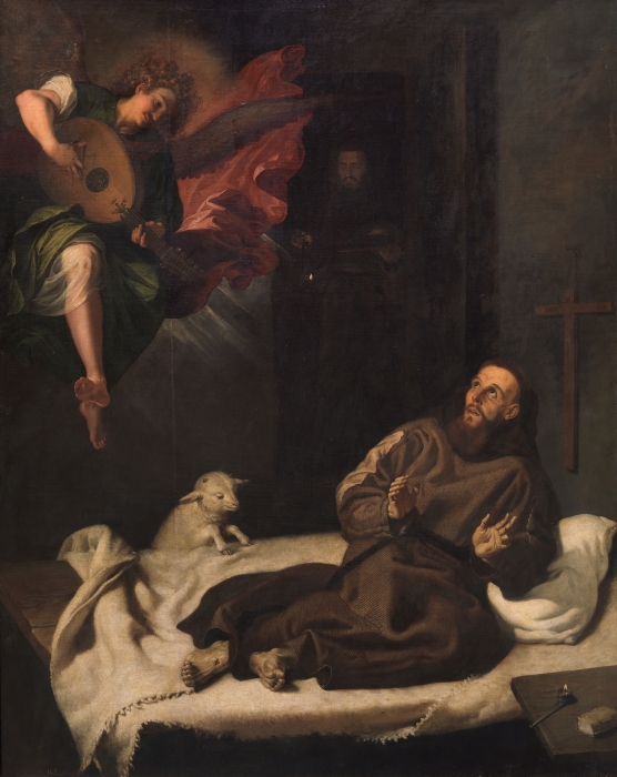 Святой Франциск, утешенный ангелом, Франсиско Рибальта. \ Фото: google.com.