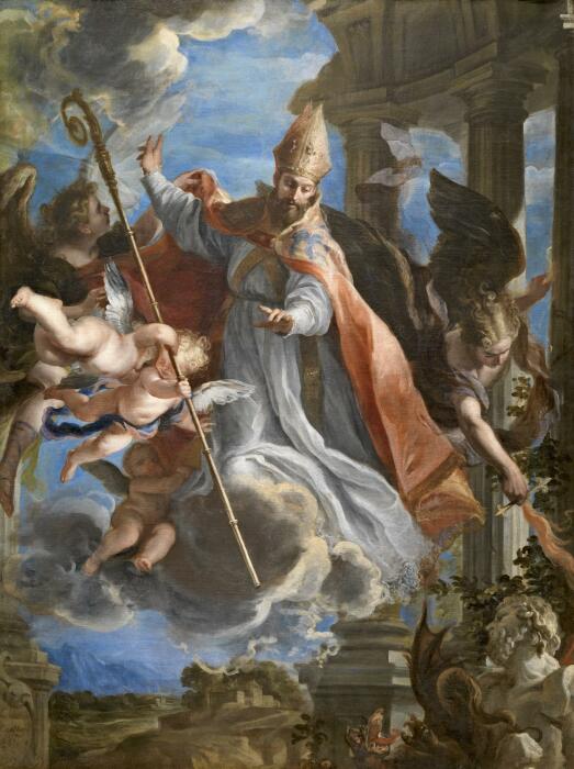 Триумф Святого Августина, Клаудио Коэльо. \ Фото: peregrinosdelaeucaristia.org.