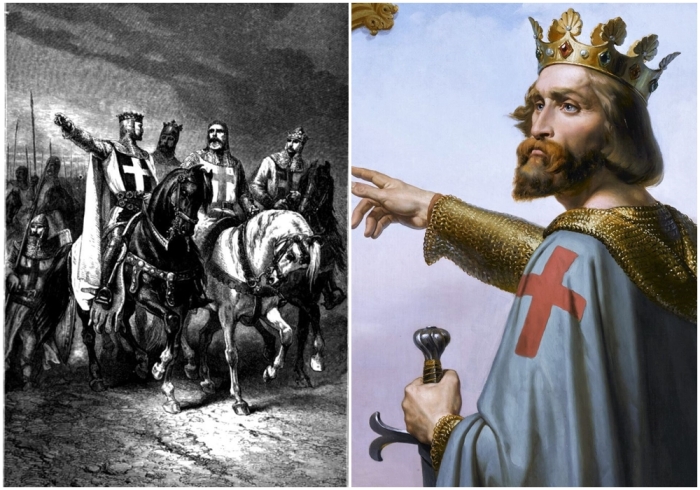 Слева направо: Руководители Первого крестового похода. \ Раймунд IV Тулузский.
