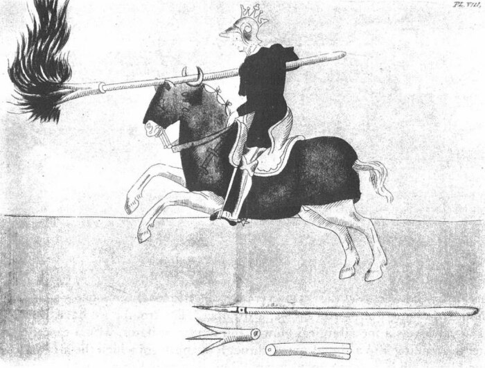 Рыцарь с огненным копьём, ок. 1396 года. \ Фото: stringfixer.com.