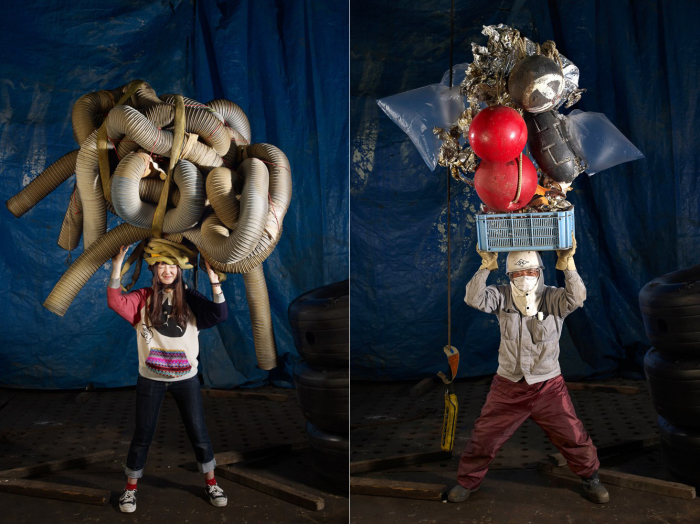 Сколько вещей может унести на голове обычный человек. Фотопроект Флориана де Лассе (Floriane de Lassee). 