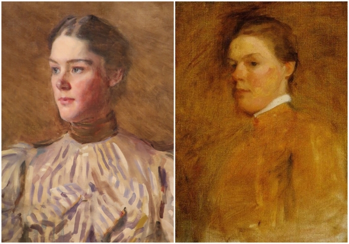 Слева направо: Сесилия Бо (Автопортрет), 1894 год. \ Сесилия Бо (Автопортрет), 1885 год.