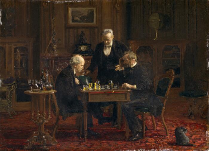 Шахматисты, Томас Икинс, 1876 год . \ Фото: wikipedia.org.
