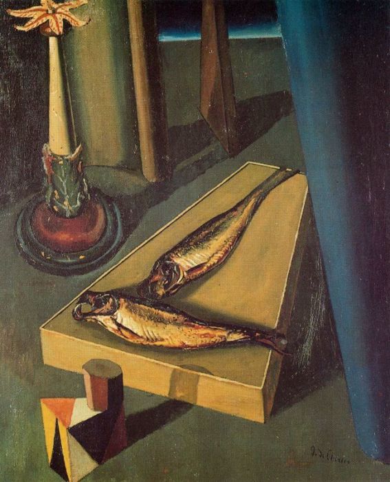 Святая рыба, 1919 год. Автор: Giorgio de Chirico.