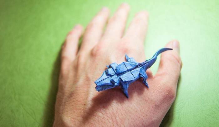 Крокодил. Мастер оригами: Гонсало Гарсия Кальво (Gonzalo Garcia Calvo).