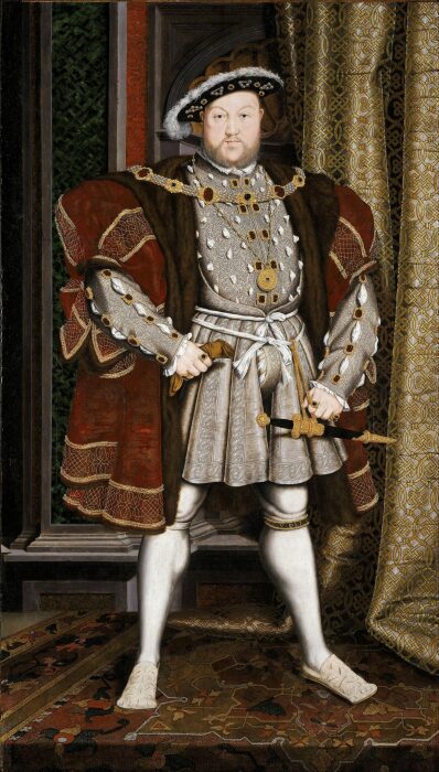 Портрет Генриха VIII кисти Ганса Гольбейна Младшего, 1536-1537 гг. \ Фото: rarebooks.commons.gc.cuny.edu.