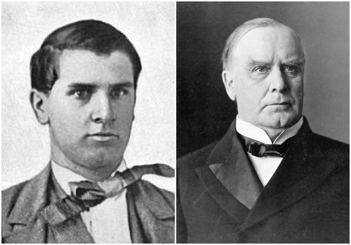 Слева направо: Уильям в возрасте 15 лет, 1858 год. \ Уильям Мак-Кинли, быстро изменивший политику Вашингтона в отношении Гавайских островов.