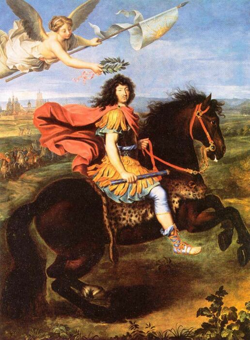 Конный портрет Людовика XIV. \ Фото: cutlermiles.com.