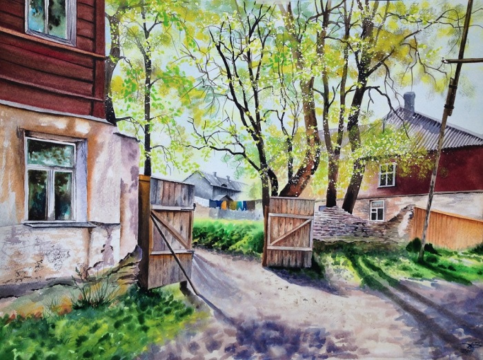 Весна на Заречной улице. Автор: Игорь Дубовой.