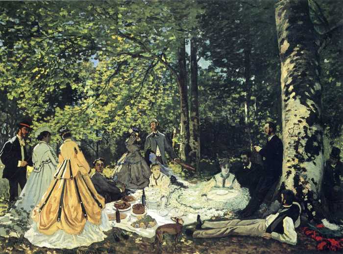 Ранняя версия Завтрак на траве, Клод Моне, 1866 год. \ Фото: muzei-mira.com.