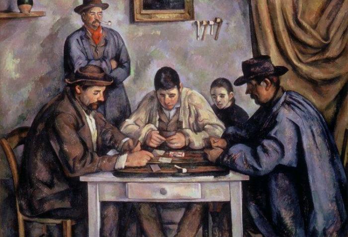 Игроки в карты, 1890–1892 гг., Фонд Барнса, Филадельфия. \ Фото: wikipedia.org.