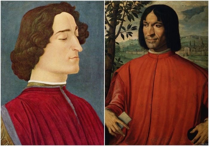 Слева: портрет Джулиано Медичи. \ Справа: Лоренцо Медичи. \ Фото: google.com.