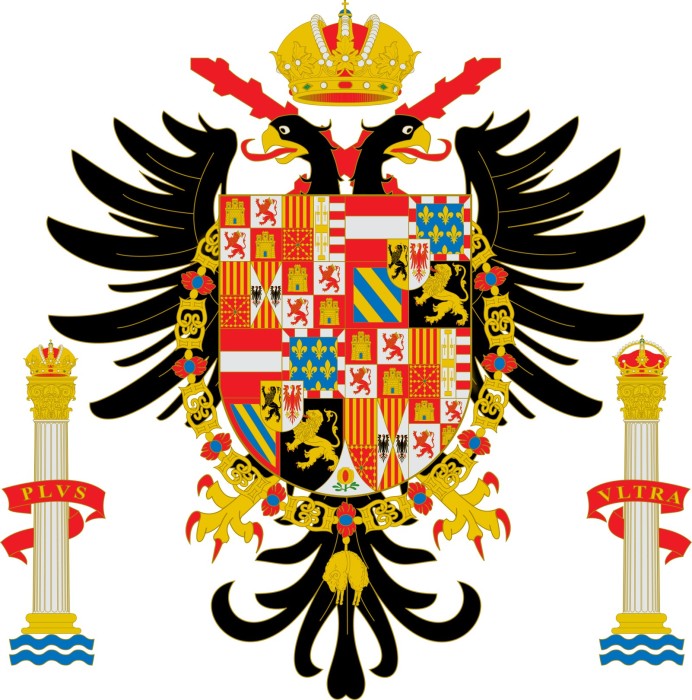 Герб Испании при Карле I (Габсбурге). \ Фото: google.com.