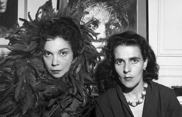 Леонор Фини и Леонора Каррингтон, 1952 год. \ Фото: ar.pinterest.com.