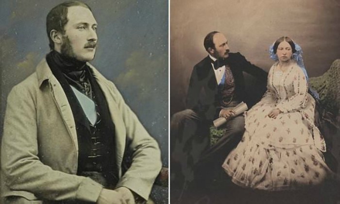 Слева: Принц Альберт.  Справа: Принц Альберт и королева Виктория.  Фото: wikipedia.org.