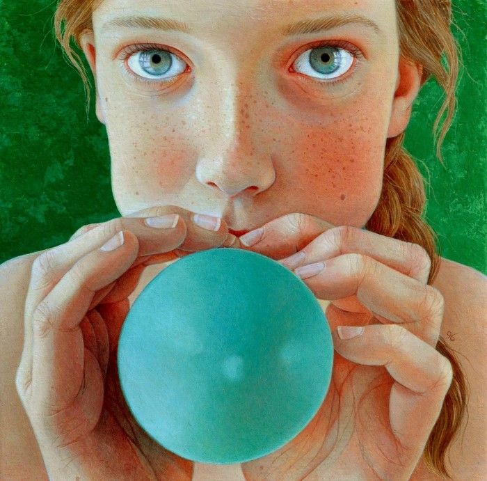 Зелёный шарик. Автор: Jantina Peperkamp.