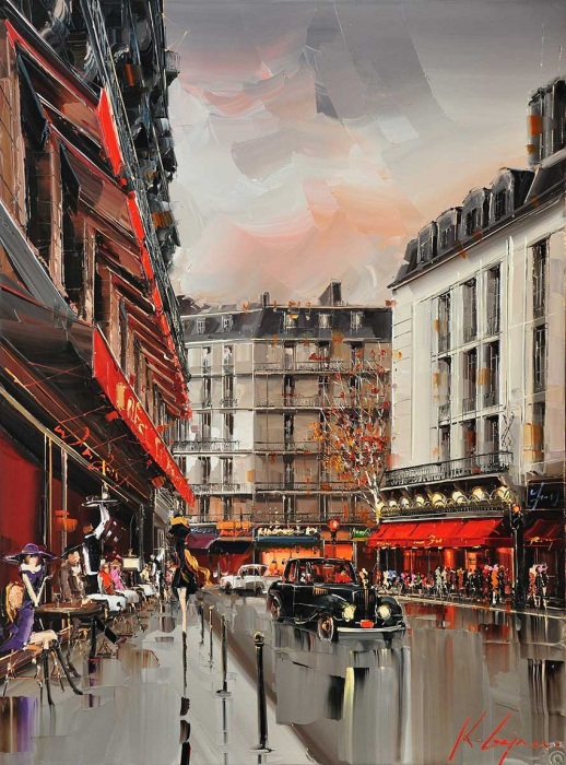 На улицах Парижа. Хрустальный хаос серых зданий... Автор: Kal Gajoum.