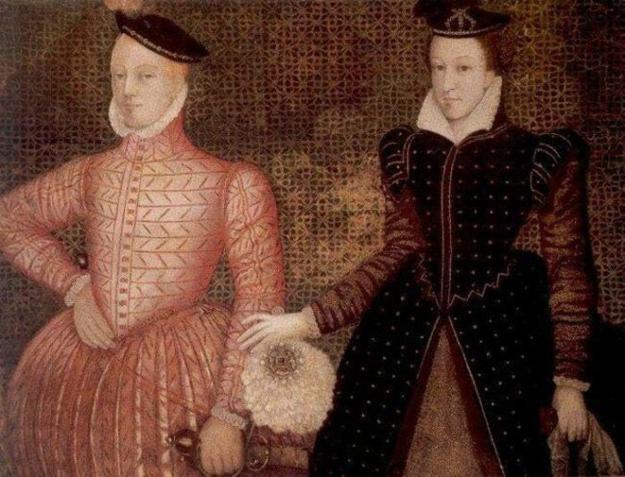 Мэри со своим вторым мужем, лордом Дарнли. \ Фото: i.pinimg.com.