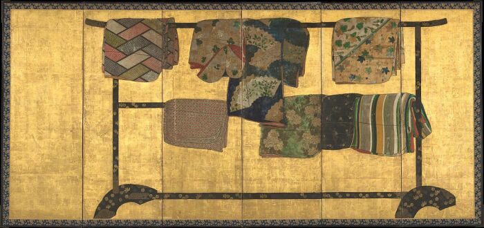 Тагасодэ, или чьи рукава, период Момоямы (1573-1615 гг). \ Фото: metmuseum.org.
