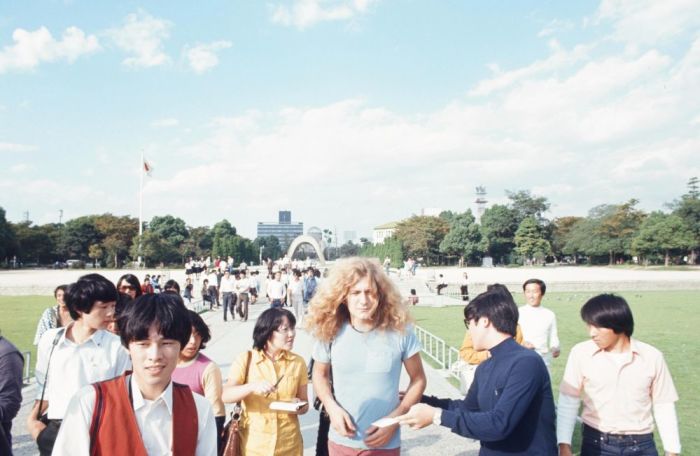 «Led Zeppelin» в Хиросиме, сентябрь 1971 года. Автор: Koh Hasebe.