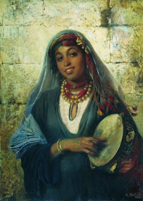 Восточная женщина (Цыганка), 1878 год. Автор: Константин Маковский.