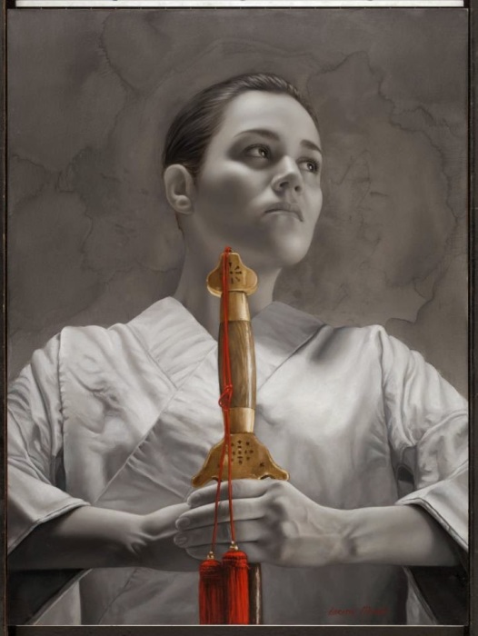 Девушка с мечом. Автор: Лариса Морейс.