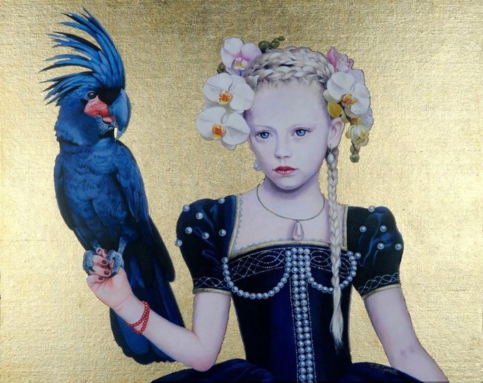 Девочка с синим попугаем. Плохие девочки («Le Bambine Cattive») Титти Гарелл (Titti Garelli).